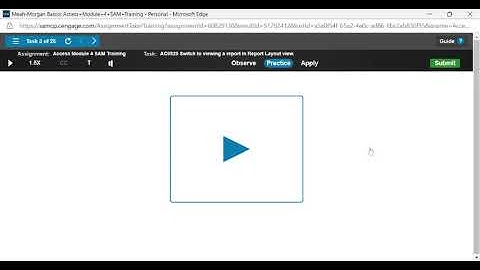 MindTap - Cengage Access how to switch to view a report in Report Layout view