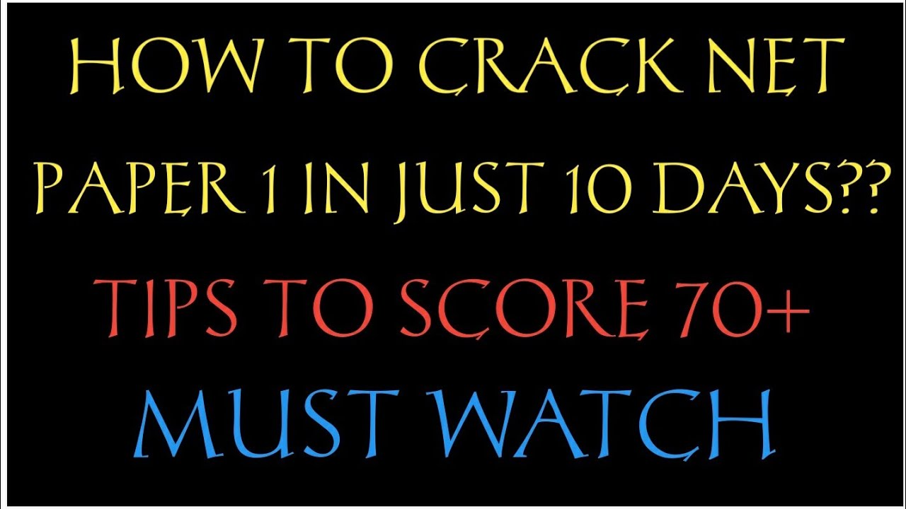 Net Jrf Paper Total Marks