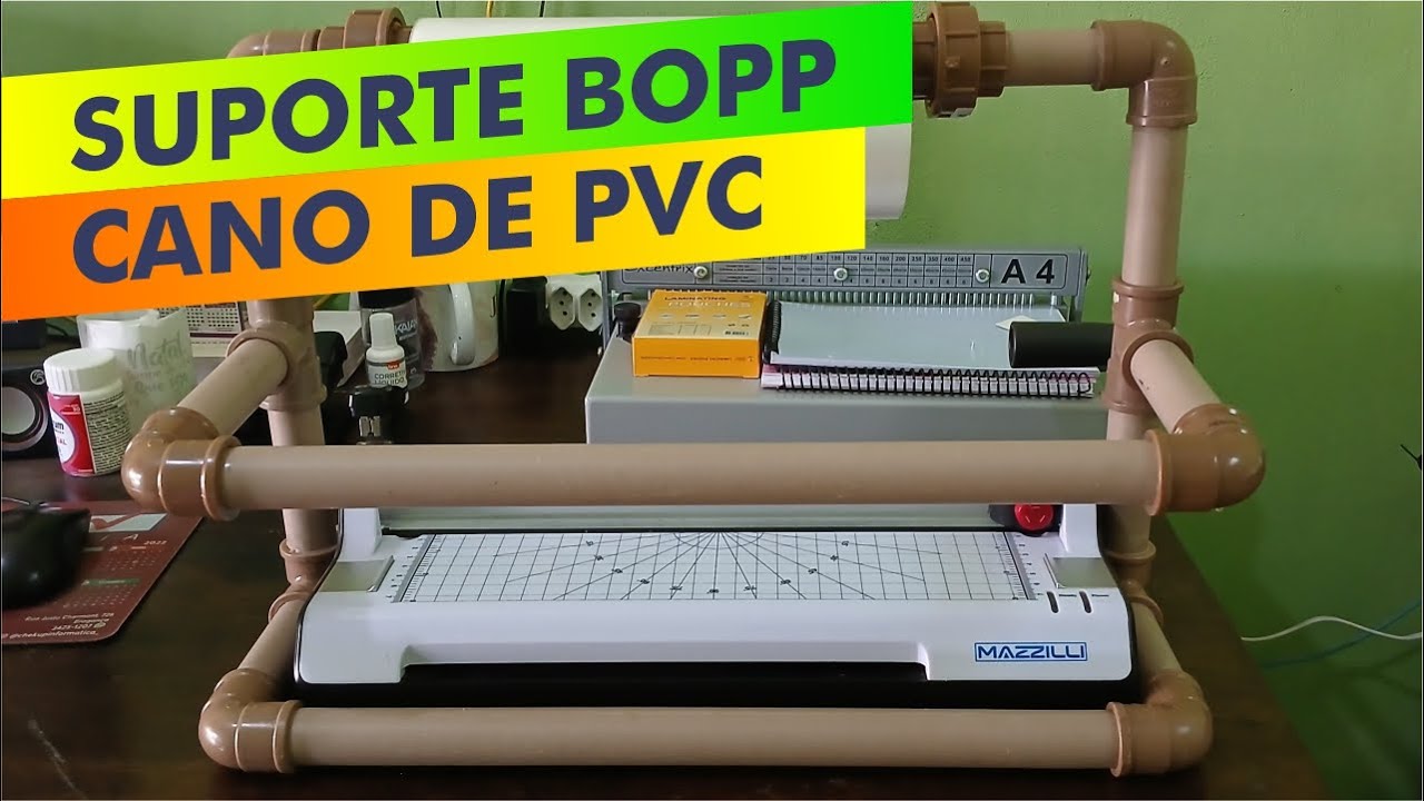 SUPORTE BOPP DE CANO DE PVC PARA LAMINADORA MAZZILLI A4