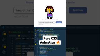 Make Frisk Smile CAPTCHA CSS Animation