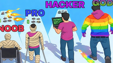 🥦 Healthy Runner ❌ NOOB vs PRO vs HACKER 🔥 – Max Level Gameplay Walkthrough! EP2411