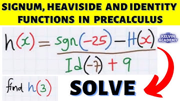 SIGNUM, HEAVISIDE and IDENTITY FUNCTIONS PROBLEM
