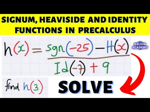 SIGNUM, HEAVISIDE and IDENTITY FUNCTIONS PROBLEM