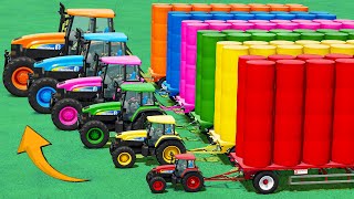 Work With Colors Fast Gr Baling With Mini To Big New Holland Tractors