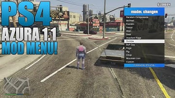 GTA 5 - Azura 1.1 PS4 Mod Menu (1.76)