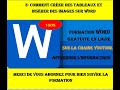 3   Creer des tableaux et inserer des images sur word