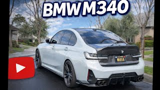 RUSHING TO A HAIRCUT IN MY MODIFIED CATLESS BMW M340I RWD (NIGHT POV DRIVE)