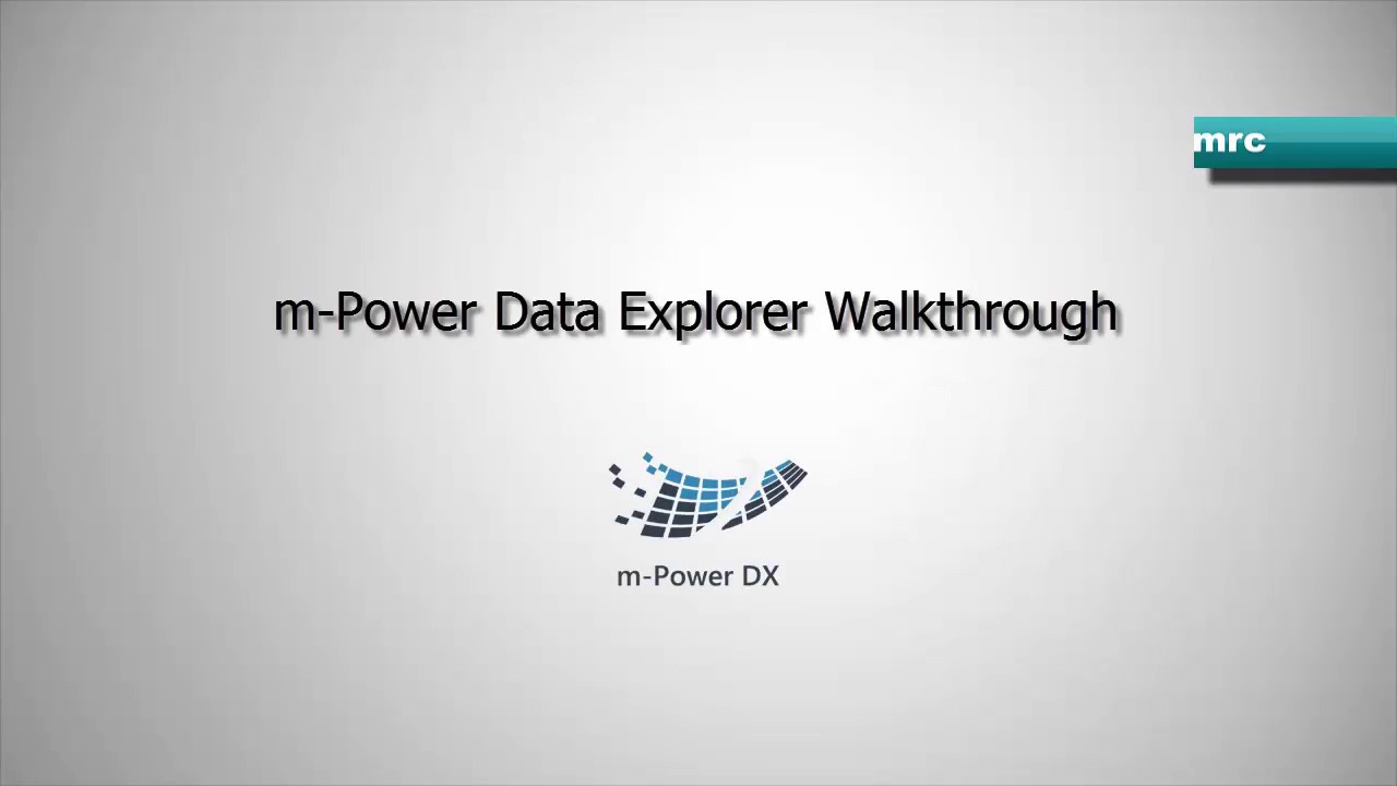 m-Power Data Explorer Walkthrough