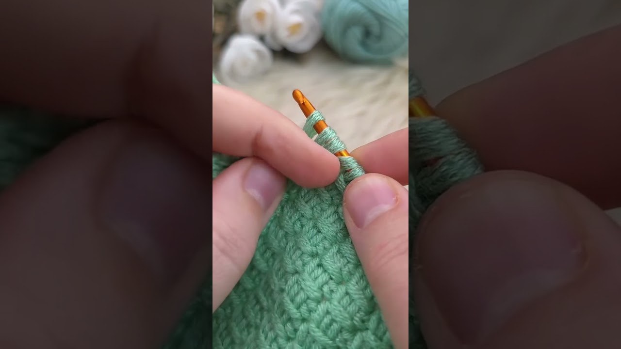 Hand-crocheted stitch tutorial 