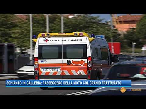 SCHIANTO IN GALLERIA: PASSEGGERO DELLA MOTO COL CRANIO FRATTURATO | 15/01/2021