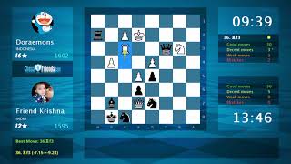 Chess Game Ysis Doraemons - Friend Krishna 0-1 By Chessfriends