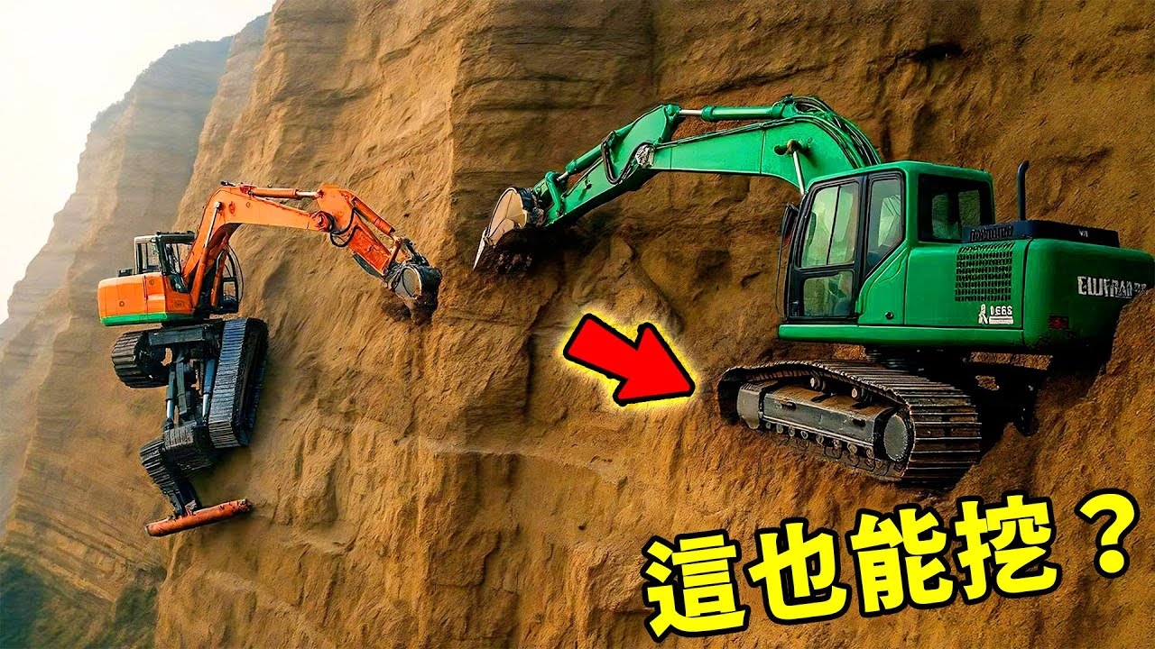 全世界最逆天的十大施工！ 5000公尺峭壁開挖土機只能排第十，第一名震撼世界，堪稱地獄難度！
