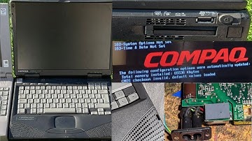 This Compaq Armada 1750 needs a test and a rare part
