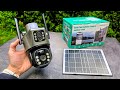Outdoor Smart Solar Security Camera - REVIEW & TUTORIAL - V380 Pro 4G WiFi Dual Lens PTZ CCTV