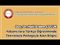 Yabanclara trke retiminde teknolojik pedagojik alan bilgisi  do dr halil erdem ocuk