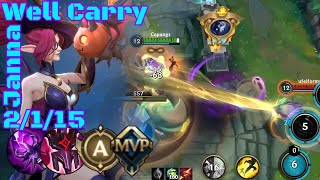 [ Janna ] Excellent Carry (uncut) | Patch 5.1a | [ Ranked ] Ep.265