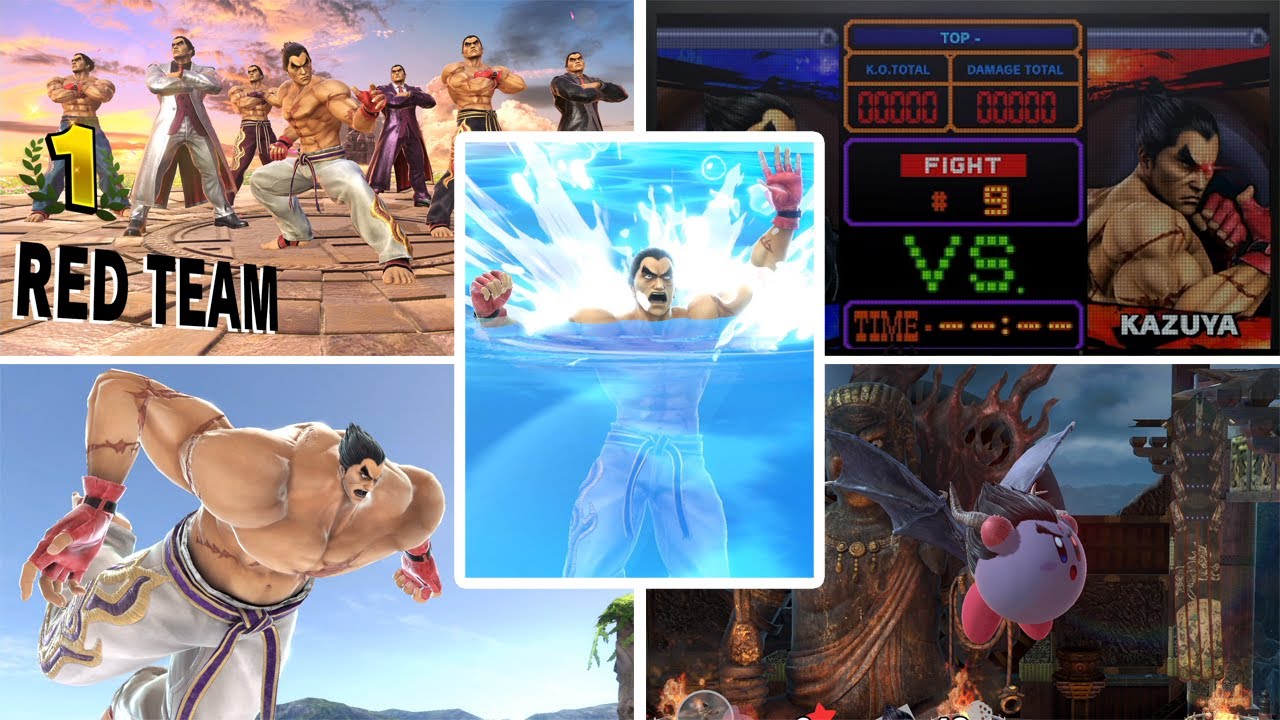 スマブラspecial【switch】カズヤ最後の切り札,チーム勝利,応援コール,小顔バグ,その他いろいろモーション集まとめ スマブラスペシャル版 ニンテンドースイッチ