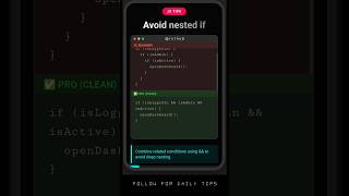 Famous 😱Stop Writing Nested IF in JavaScript  | Clean IF Tips for Devs 🚀 #shorts Net Worth