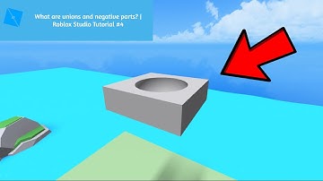What are unions and negative parts? | Roblox Studio Tutorial #4