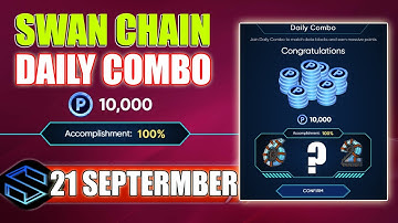 Swan Chain Daily Combo Today Code 21 September | Swan Chain Airdrop Latest Update #Swandailycombo