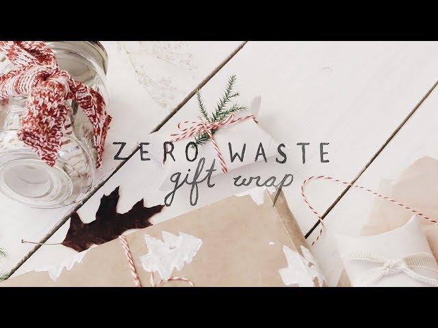 DIY zero waste gift wrap