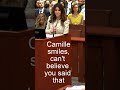 Camille laughs at Amber's unbelievable answer during cross examination #Shorts