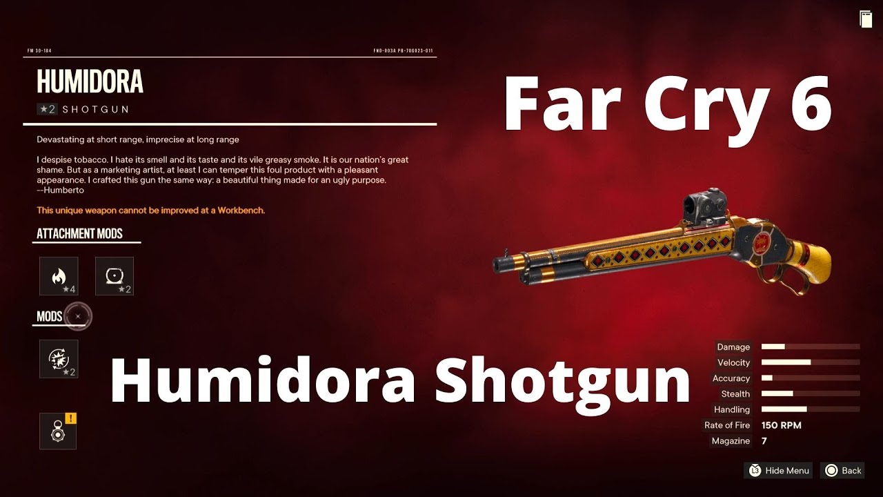Far Cry 6: Humidora Shotgun (Unique Weapon)