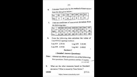 BBA( 2 sem)-Quantitative Techniques for Business (June 2023) question paper #CCSU