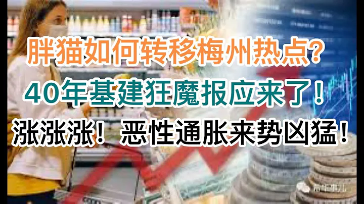 胖猫事件如何偷偷转移梅州热点？40年基建狂魔的报应来了，这些地方要远离！涨涨涨，又一个行业涨疯，大通胀来势汹汹！(20240504第1191期) - 天天要闻