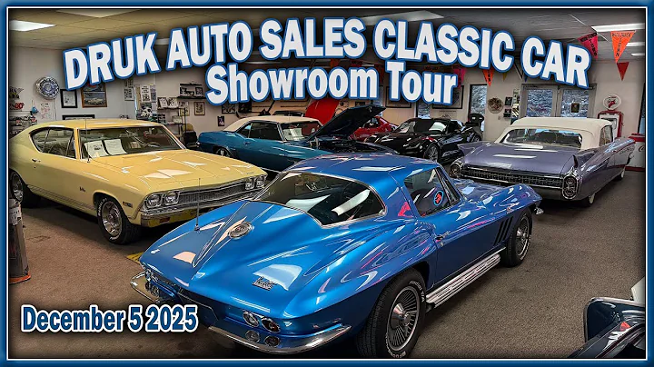 CLASSIC CAR SHOWROOM TOUR - Cars FOR SALE - Druk Auto Sales - Classic Car Lot Walk - December 5 2025