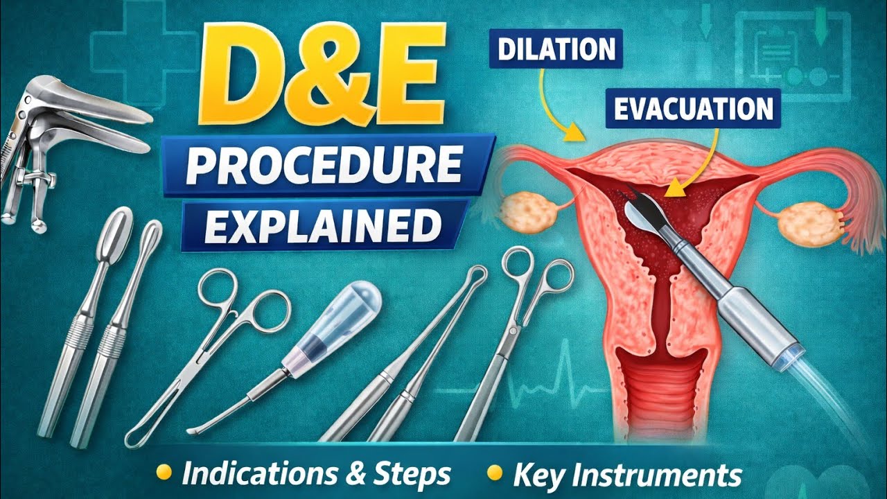 Dilation and Evacuation (D&E) Procedure | Indications, Steps & Instruments 