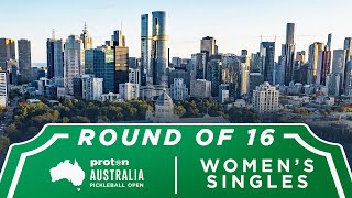 Lara Giltinan vs Gabrielle May at the Proton Australia Pickleball Open
