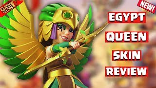 *New* Egypt Queen Skin Review | Egypt Queen all Animations | Clash of Clans | Clashflict screenshot 4