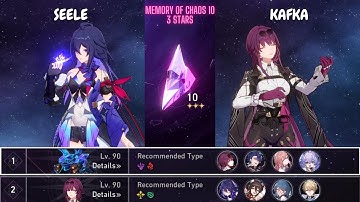 E1 Kafka DOT Team & E0 Seele Hypercarry | Honkai Star Rail | 3 Stars MOC 10 V1.2