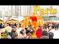Paris France🇫🇷- Christmas in Paris 2022 | Paris Christmas Market 4K | Paris 4K | A Walk In Paris