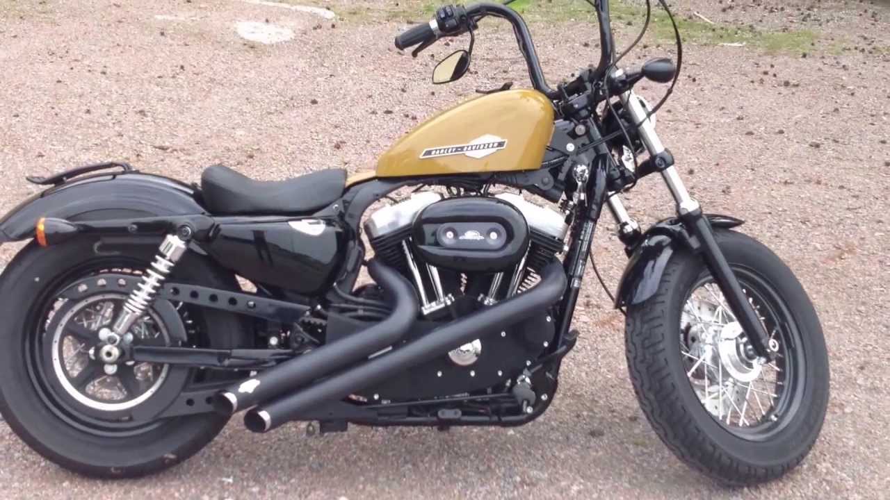 Harley Davidson 48 with low apes YouTube
