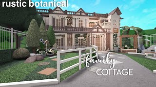 rustic botanical family cottage | bloxburg speedbuild | nixilia