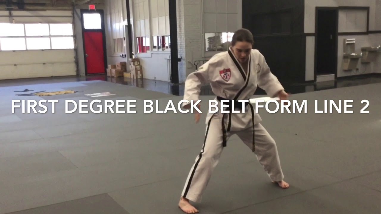 First Degree Black Belt Form Line 2 YouTube