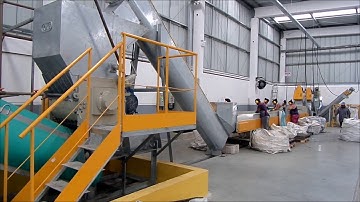 LINHA AVANÇADA DE RECICLAGEM DE GARRAFAS PET