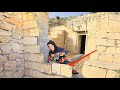 Rebuilding a destroyed woodshed in one day: Nomadic artist lady