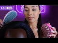 Asmr relaxing hair play  15 hrs scalp massage hair brushing oiling scalp scratching for sleep