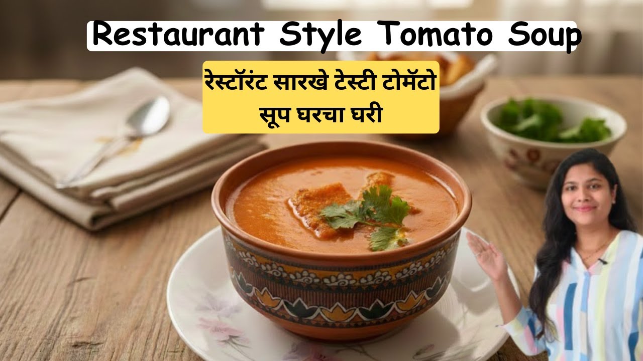 Restaurant Style Tomato Soup | ही 'Secret' गोष्ट टाका आणि बनवा अगदी हॉटेल सारखे सूप.| Thick & Creamy
