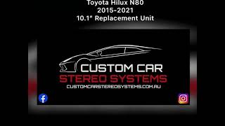 Toyota Hilux N80 10.1” Replacement Unit from Custom Car Stereo Systems