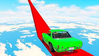 NUCLEAR Used 200IQ TRICK TO GET CHECKPOINT in FAKE LAMBORGHINI PARKOUR RACE in GTA 5 with CHOP & BOB