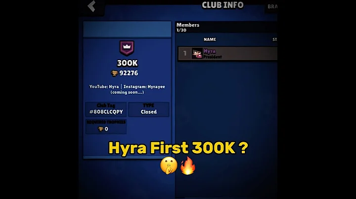 Hyra 300K #brawlstars #hyra #300k