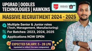 Upgrad, Hawkins, Oodles hiring #2026hiring #softwarehiring #hawkinshiring #newhiring #newjobs #ai