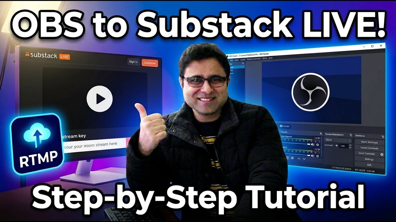 Substack Live Stream How to Live Stream to Substack with OBS Studio (Step-by-Step Tutorial ...