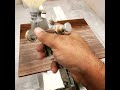 walnut wood spray paint clear coat matt furniture interior diy project veneer