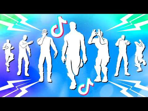 😎 All TikTok Dances With The Best Music in Fortnite! (Mask Off, Get Griddy, Rollie)
