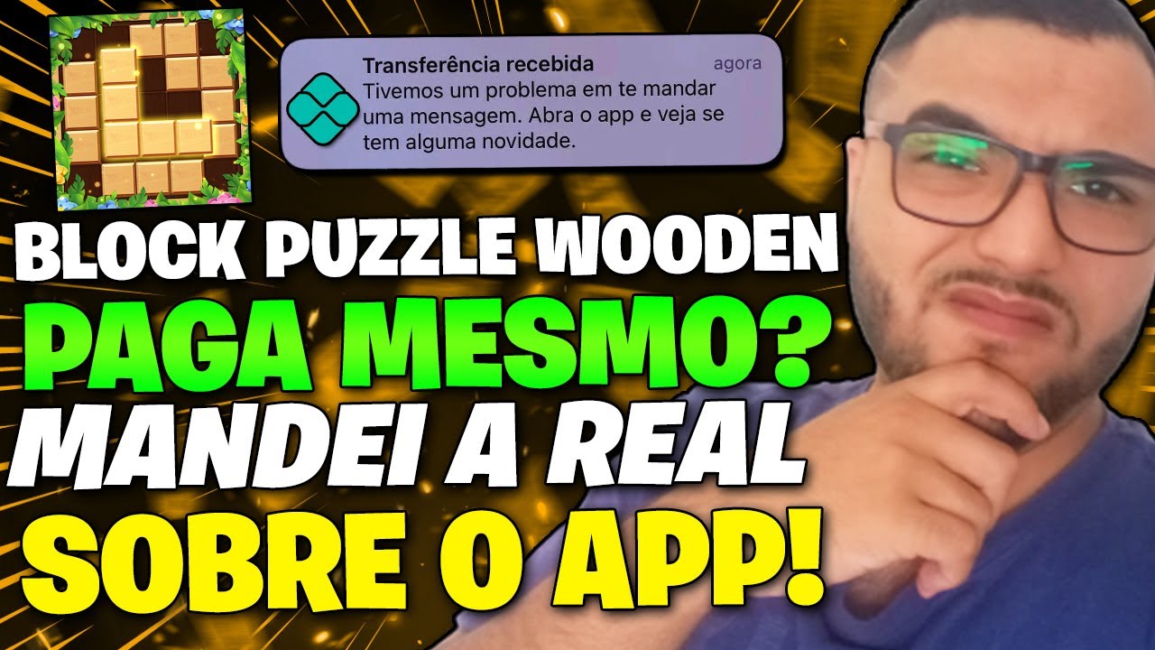 APLICATIVO BLOCK PUZZLE TANGRAM - PAGA MESMO + PROVA DE PAGAMENTO - GANHAR  DINHEIRO JOGANDO 2023 